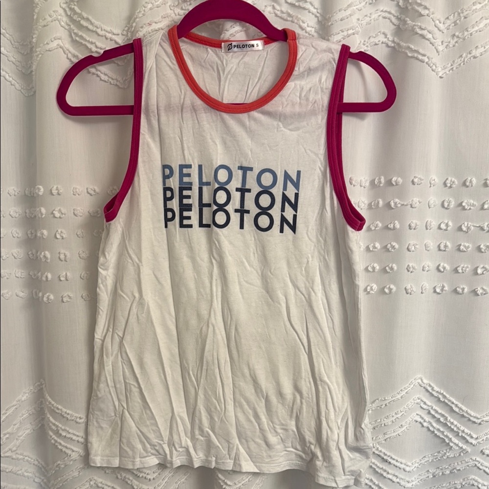 Peloton Pink Graphic Sleeveless Tank Top